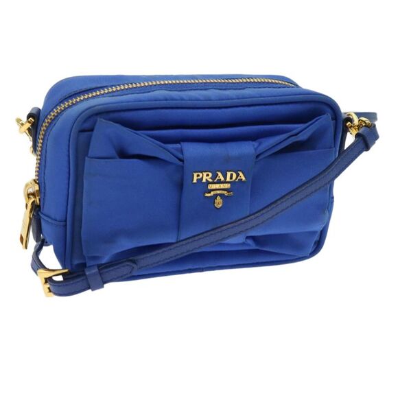 Pre Loved prada Women Blue Shoulder Bags - Picture 1 of 8